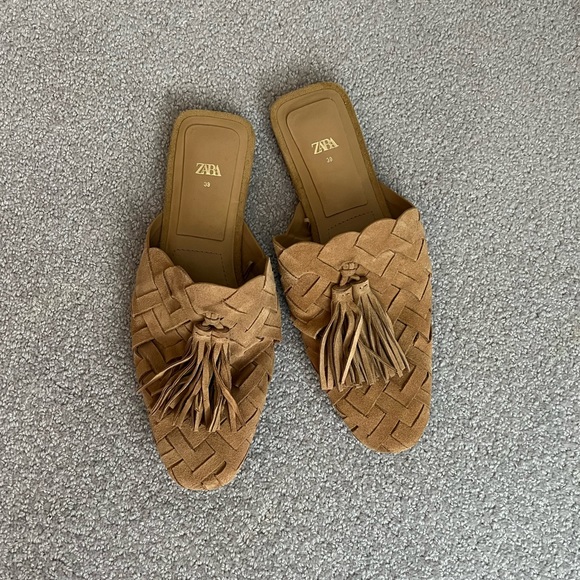 Zara Leather Babouches - Picture 2 of 7